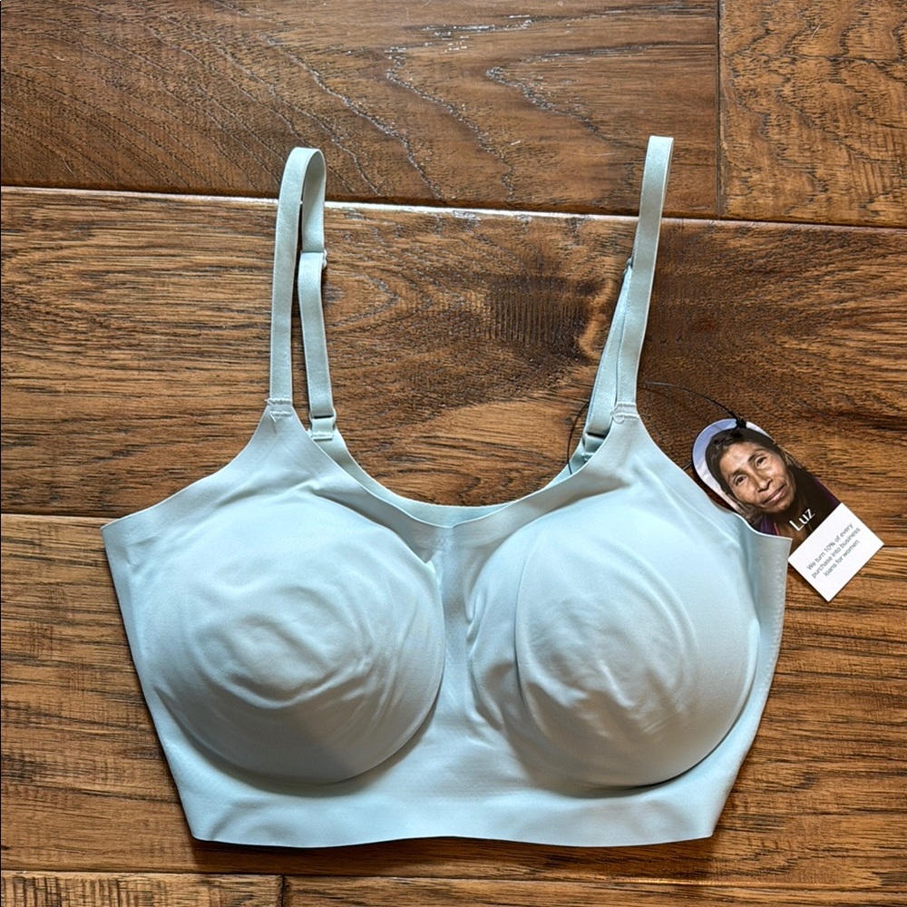 Light Blue Wireless Bra